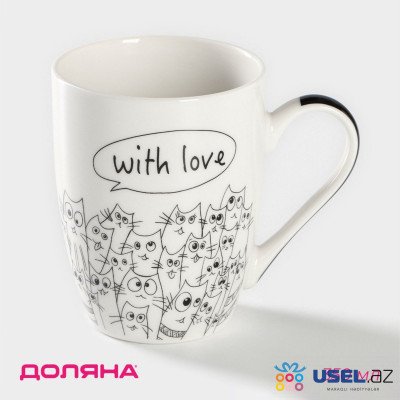 Ceramic mug “Cats are love”